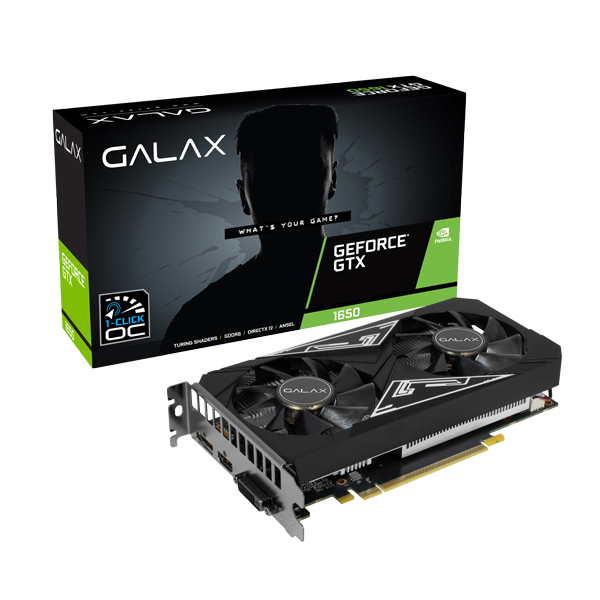 GTX 1650 EX-1 Click OC PLUS 4GB 本体 GALAX GTX 1650 EX PLUS (1-Click OC) 4GB GDDR6 Graphics Card